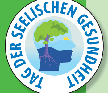 Das Logo des Aktionstages seelische Gesundheit (ein Kopf, in dem ein Baum wächst)