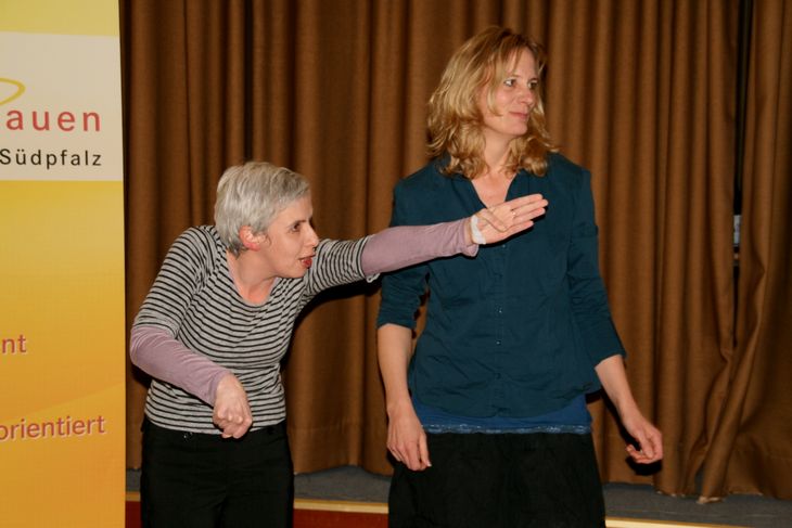 Die Schauspielerinnen der Improvisationstheatergruppe „Drama Light“ sorgten für Lacher.