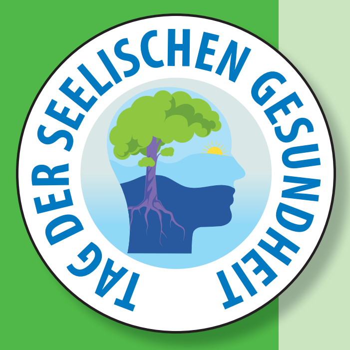 Das Logo des Tags der Seelischen Gesundheit (ein Kopf mit einem Baum drin)